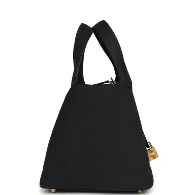 HERMÈS Hermes Picotin Lock 18 Caban Clemence Gold Hardware | Thumbnail 4 HERMÈS Hermes Picotin Lock 18 Caban Clemence Gold Hardware | Thumbnail 4