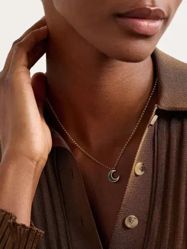 L’Atelier Nawbar Bloop Moon 18-karat Gold, Topaz And Diamond Necklace | Thumbnail 2 L’Atelier Nawbar Bloop Moon 18-karat Gold, Topaz And Diamond Necklace | Thumbnail 2