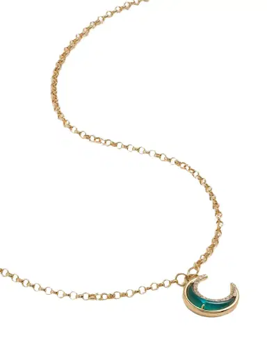 L’Atelier Nawbar Bloop Moon 18-karat Gold, Topaz And Diamond Necklace | Thumbnail 1 L’Atelier Nawbar Bloop Moon 18-karat Gold, Topaz And Diamond Necklace | Thumbnail 1
