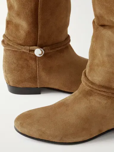 Isabel Marant Nynel Embellished Suede Knee Boots | Thumbnail 4 Isabel Marant Nynel Embellished Suede Knee Boots | Thumbnail 4