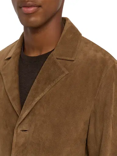 Frame Men's Modern Suede Blazer - Caramel - Size Medium | Thumbnail 5 Frame Men's Modern Suede Blazer - Caramel - Size Medium | Thumbnail 5
