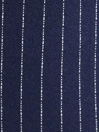 Theory Women's Pinstriped Crepe Slim-Fit Pants - Navy Multi | Thumbnail 7 Theory Women's Pinstriped Crepe Slim-Fit Pants - Navy Multi | Thumbnail 7