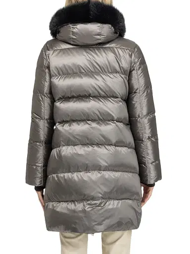 Gorski Women's Apres-Ski Jacket with Detachable Toscana Lamb Hood Trim | Thumbnail 3 Gorski Women's Apres-Ski Jacket with Detachable Toscana Lamb Hood Trim | Thumbnail 3
