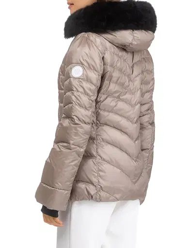 Gorski Women's Apres-Ski Jacket with Detachable Toscana Lamb Hood Trim | Thumbnail 4 Gorski Women's Apres-Ski Jacket with Detachable Toscana Lamb Hood Trim | Thumbnail 4
