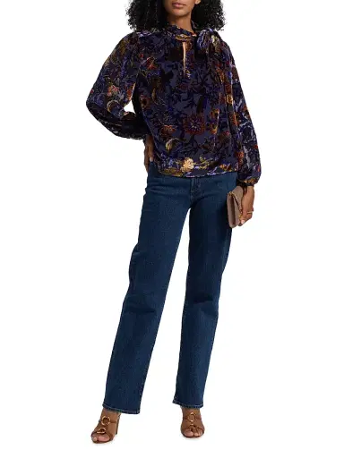 Marie Oliver Women's Vivianne Knit Turtleneck - Jacobean | Thumbnail 2 Marie Oliver Women's Vivianne Knit Turtleneck - Jacobean | Thumbnail 2