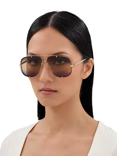 Chloé Women's Ivy 62MM Pilot Sunglasses - Gold Black | Thumbnail 2 Chloé Women's Ivy 62MM Pilot Sunglasses - Gold Black | Thumbnail 2
