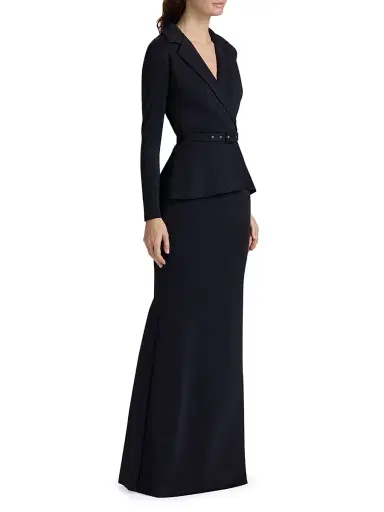 Chiara Boni La Petite Robe Women's Thadira Jersey V-Neck Gown | Thumbnail 4 Chiara Boni La Petite Robe Women's Thadira Jersey V-Neck Gown | Thumbnail 4