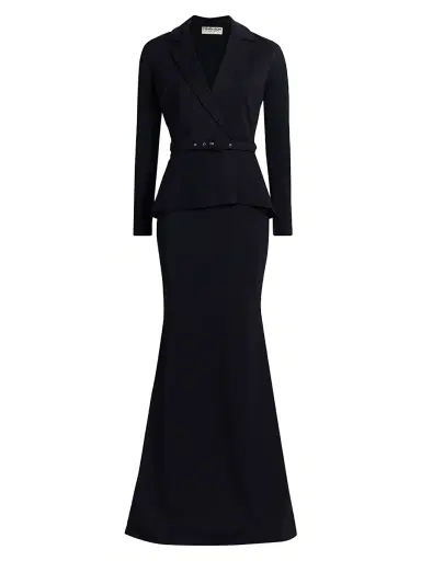 Chiara Boni La Petite Robe Women's Thadira Jersey V-Neck Gown | Thumbnail 1 Chiara Boni La Petite Robe Women's Thadira Jersey V-Neck Gown | Thumbnail 1