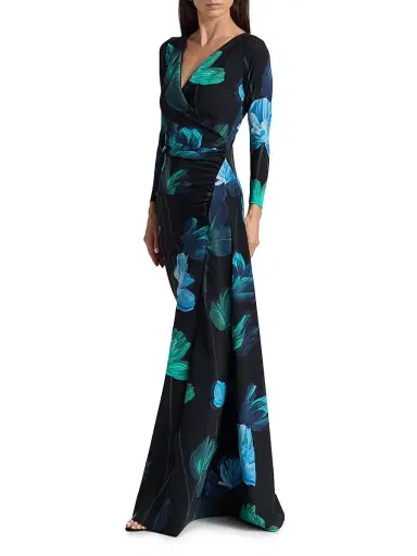 Chiara Boni La Petite Robe Women's Koly Floral Stretch-Jersey Gown | Thumbnail 2 Chiara Boni La Petite Robe Women's Koly Floral Stretch-Jersey Gown | Thumbnail 2