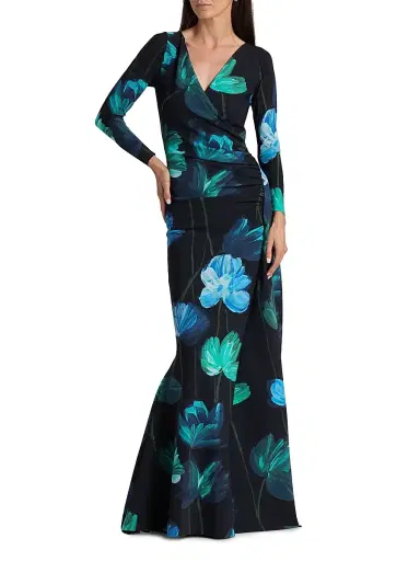 Chiara Boni La Petite Robe Women's Koly Floral Stretch-Jersey Gown | Thumbnail 3 Chiara Boni La Petite Robe Women's Koly Floral Stretch-Jersey Gown | Thumbnail 3