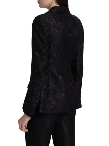 Chiara Boni La Petite Robe Women's Mosi Lace Single-Breasted Blazer - Black - Size 2 | Thumbnail 5 Chiara Boni La Petite Robe Women's Mosi Lace Single-Breasted Blazer - Black - Size 2 | Thumbnail 5