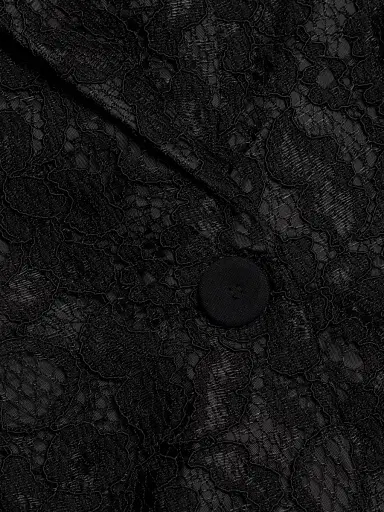 Chiara Boni La Petite Robe Women's Mosi Lace Single-Breasted Blazer - Black - Size 2 | Thumbnail 7 Chiara Boni La Petite Robe Women's Mosi Lace Single-Breasted Blazer - Black - Size 2 | Thumbnail 7