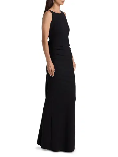 Chiara Boni La Petite Robe Women's Eman Ruffled Jersey Sleeveless Gown | Thumbnail 4 Chiara Boni La Petite Robe Women's Eman Ruffled Jersey Sleeveless Gown | Thumbnail 4