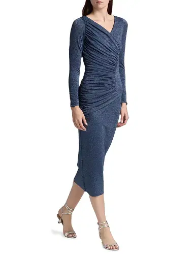 Chiara Boni La Petite Robe Women's Waleska Ruched Jersey Midi-Dress | Thumbnail 2 Chiara Boni La Petite Robe Women's Waleska Ruched Jersey Midi-Dress | Thumbnail 2