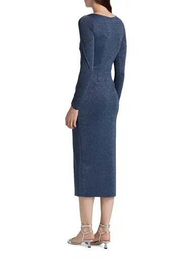 Chiara Boni La Petite Robe Women's Waleska Ruched Jersey Midi-Dress | Thumbnail 5 Chiara Boni La Petite Robe Women's Waleska Ruched Jersey Midi-Dress | Thumbnail 5
