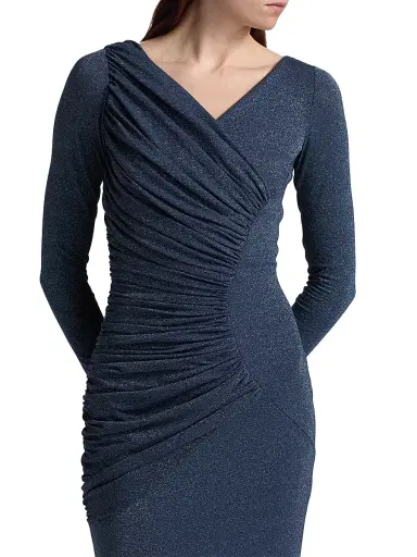 Chiara Boni La Petite Robe Women's Waleska Ruched Jersey Midi-Dress | Thumbnail 6 Chiara Boni La Petite Robe Women's Waleska Ruched Jersey Midi-Dress | Thumbnail 6