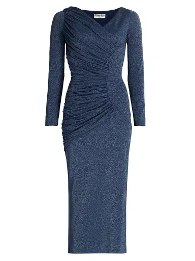 Chiara Boni La Petite Robe Women's Waleska Ruched Jersey Midi-Dress | Thumbnail 1 Chiara Boni La Petite Robe Women's Waleska Ruched Jersey Midi-Dress | Thumbnail 1