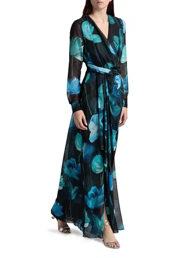 Chiara Boni La Petite Robe Women's Flisky Floral Georgette Gown | Thumbnail 2 Chiara Boni La Petite Robe Women's Flisky Floral Georgette Gown | Thumbnail 2