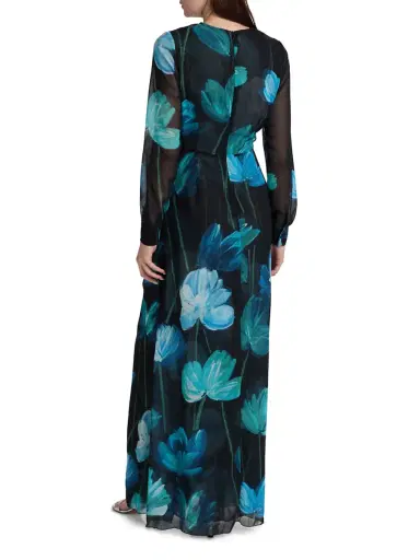 Chiara Boni La Petite Robe Women's Flisky Floral Georgette Gown | Thumbnail 5 Chiara Boni La Petite Robe Women's Flisky Floral Georgette Gown | Thumbnail 5