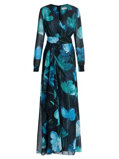Chiara Boni La Petite Robe Women's Flisky Floral Georgette Gown | Thumbnail 1 Chiara Boni La Petite Robe Women's Flisky Floral Georgette Gown | Thumbnail 1