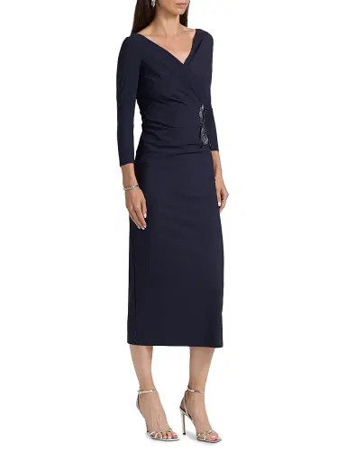 Chiara Boni La Petite Robe Women's Onori Sequined Floral Cocktail Dress | Thumbnail 4 Chiara Boni La Petite Robe Women's Onori Sequined Floral Cocktail Dress | Thumbnail 4