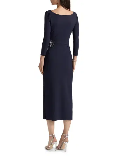 Chiara Boni La Petite Robe Women's Onori Sequined Floral Cocktail Dress | Thumbnail 5 Chiara Boni La Petite Robe Women's Onori Sequined Floral Cocktail Dress | Thumbnail 5