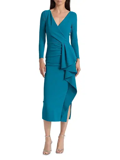 Chiara Boni La Petite Robe Women's Sayon Gathered Stretch-Jersey Cocktail Dress | Thumbnail 3 Chiara Boni La Petite Robe Women's Sayon Gathered Stretch-Jersey Cocktail Dress | Thumbnail 3