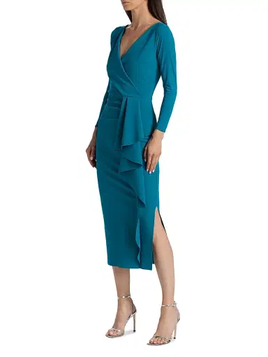 Chiara Boni La Petite Robe Women's Sayon Gathered Stretch-Jersey Cocktail Dress | Thumbnail 4 Chiara Boni La Petite Robe Women's Sayon Gathered Stretch-Jersey Cocktail Dress | Thumbnail 4