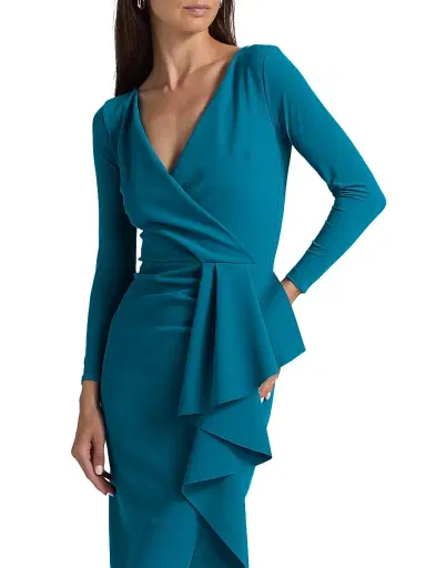 Chiara Boni La Petite Robe Women's Sayon Gathered Stretch-Jersey Cocktail Dress | Thumbnail 6 Chiara Boni La Petite Robe Women's Sayon Gathered Stretch-Jersey Cocktail Dress | Thumbnail 6