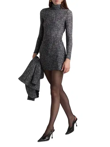 Chiara Boni La Petite Robe Women's Lulla Printed Miniskirt - Gabrielle Grey | Thumbnail 2 Chiara Boni La Petite Robe Women's Lulla Printed Miniskirt - Gabrielle Grey | Thumbnail 2