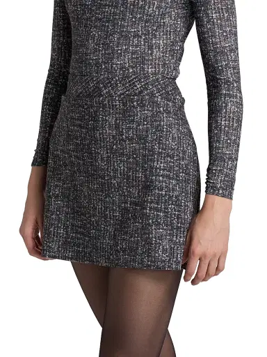 Chiara Boni La Petite Robe Women's Lulla Printed Miniskirt - Gabrielle Grey | Thumbnail 4 Chiara Boni La Petite Robe Women's Lulla Printed Miniskirt - Gabrielle Grey | Thumbnail 4