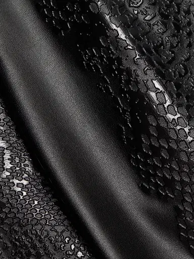 Chiara Boni La Petite Robe Women's Lumi Snakeskin-Effect Coated Jersey Midi-Skirt | Thumbnail 7 Chiara Boni La Petite Robe Women's Lumi Snakeskin-Effect Coated Jersey Midi-Skirt | Thumbnail 7