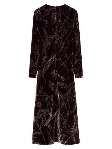 La DoubleJ Women's Long Sleeve Swing Dress - Bamboo Burgundy - Size XL | Thumbnail 2 La DoubleJ Women's Long Sleeve Swing Dress - Bamboo Burgundy - Size XL | Thumbnail 2