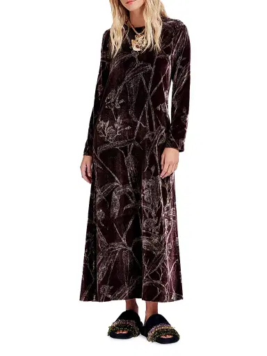 La DoubleJ Women's Long Sleeve Swing Dress - Bamboo Burgundy - Size XL | Thumbnail 3 La DoubleJ Women's Long Sleeve Swing Dress - Bamboo Burgundy - Size XL | Thumbnail 3