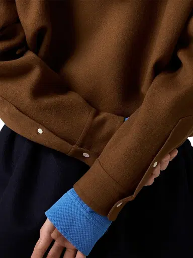 Miu Miu Women's Double Cashmere Shirt - Brown - Size 4 | Thumbnail 5 Miu Miu Women's Double Cashmere Shirt - Brown - Size 4 | Thumbnail 5