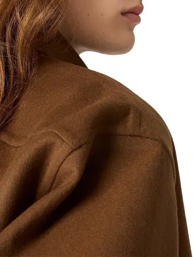 Miu Miu Women's Double Cashmere Shirt - Brown - Size 4 | Thumbnail 6 Miu Miu Women's Double Cashmere Shirt - Brown - Size 4 | Thumbnail 6