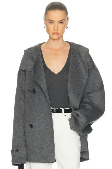 JW Anderson Oversized Peacoat | Thumbnail 1 JW Anderson Oversized Peacoat | Thumbnail 1