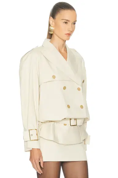 Rowen Rose Faux Leather Belted Jacket | Thumbnail 2 Rowen Rose Faux Leather Belted Jacket | Thumbnail 2