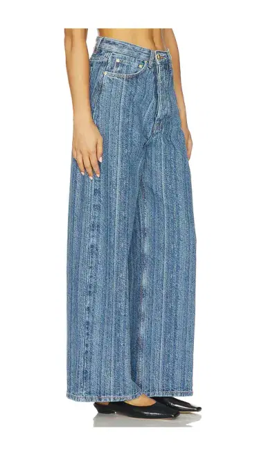 Ganni Structured Denim Double Fly Baggy Jean | Thumbnail 2 Ganni Structured Denim Double Fly Baggy Jean | Thumbnail 2