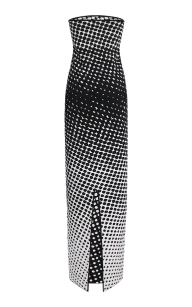 Christopher John Rogers Wiggle-Dot Knit Maxi Column Dress | Thumbnail 3 Christopher John Rogers Wiggle-Dot Knit Maxi Column Dress | Thumbnail 3