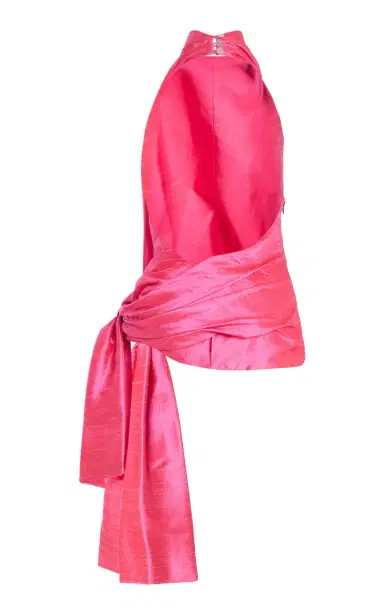 Christopher John Rogers Silk Sarong Top | Thumbnail 11 Christopher John Rogers Silk Sarong Top | Thumbnail 11