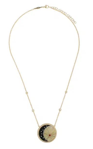 Jacquie Aiche Sun Moon And 8 Star Inlay Necklace | Thumbnail 4 Jacquie Aiche Sun Moon And 8 Star Inlay Necklace | Thumbnail 4