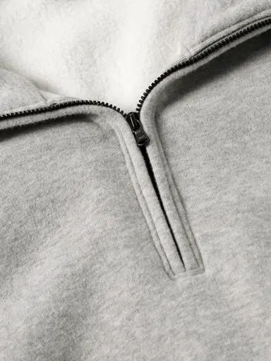 James Perse Cozy Cotton-Blend Jersey Half-Zip Sweatshirt - Men | Thumbnail 4 James Perse Cozy Cotton-Blend Jersey Half-Zip Sweatshirt - Men | Thumbnail 4