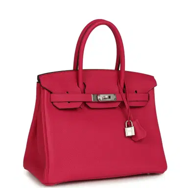 HERMÈS Hermes Birkin 30 Rose Extreme Togo Palladium Hardware | Thumbnail 2 HERMÈS Hermes Birkin 30 Rose Extreme Togo Palladium Hardware | Thumbnail 2