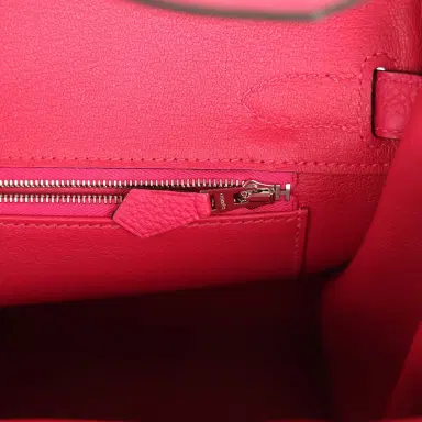 HERMÈS Hermes Birkin 30 Rose Extreme Togo Palladium Hardware | Thumbnail 9 HERMÈS Hermes Birkin 30 Rose Extreme Togo Palladium Hardware | Thumbnail 9