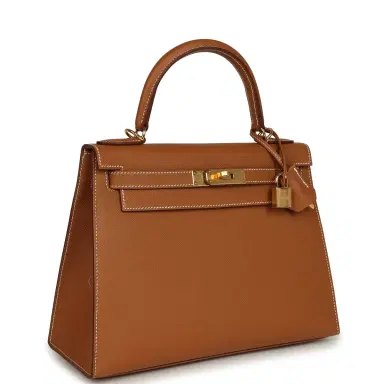 HERMÈS Hermes Kelly Sellier 28 Gold Epsom Gold Hardware | Thumbnail 2 HERMÈS Hermes Kelly Sellier 28 Gold Epsom Gold Hardware | Thumbnail 2