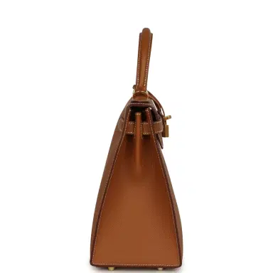 HERMÈS Hermes Kelly Sellier 28 Gold Epsom Gold Hardware | Thumbnail 4 HERMÈS Hermes Kelly Sellier 28 Gold Epsom Gold Hardware | Thumbnail 4