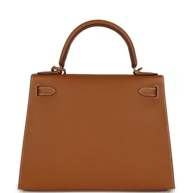 HERMÈS Hermes Kelly Sellier 28 Gold Epsom Gold Hardware | Thumbnail 5 HERMÈS Hermes Kelly Sellier 28 Gold Epsom Gold Hardware | Thumbnail 5