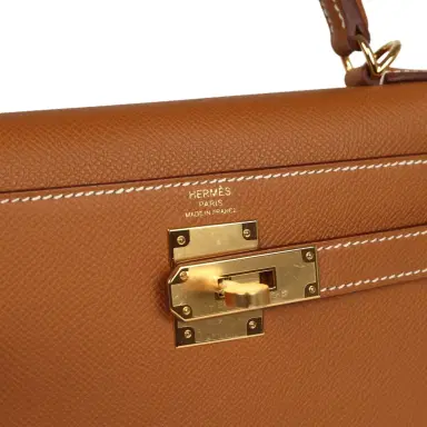 HERMÈS Hermes Kelly Sellier 28 Gold Epsom Gold Hardware | Thumbnail 7 HERMÈS Hermes Kelly Sellier 28 Gold Epsom Gold Hardware | Thumbnail 7