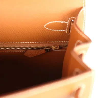 HERMÈS Hermes Kelly Sellier 28 Gold Epsom Gold Hardware | Thumbnail 9 HERMÈS Hermes Kelly Sellier 28 Gold Epsom Gold Hardware | Thumbnail 9